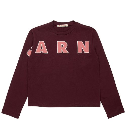 Marni Blouse - Berry Jam w. Logo - Marni - 8 Y 128 - Blouse