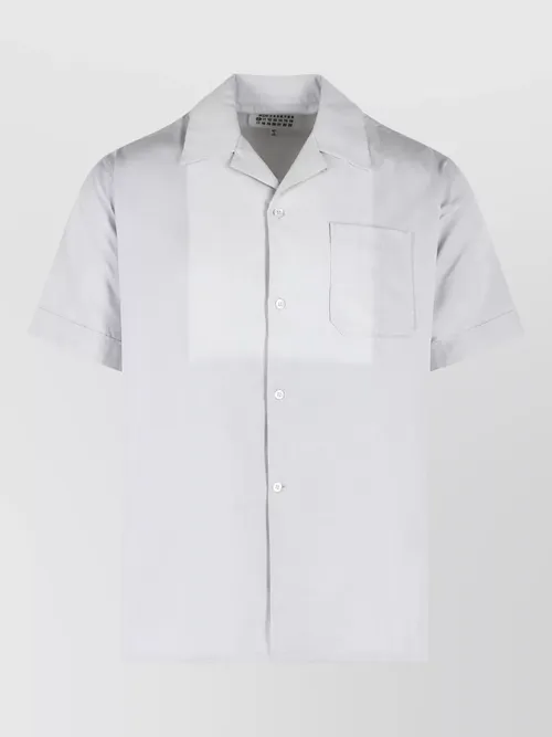 Maison Margiela - cotton shirt bowling collar short sleeve