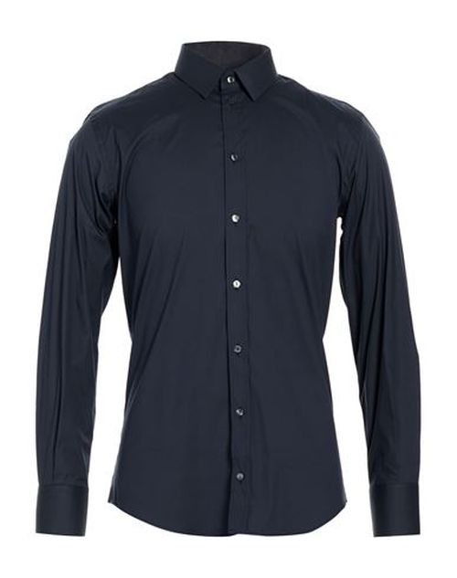 Man Shirt Midnight blue Size 15 ½ Cotton, Polyamide, Elastane