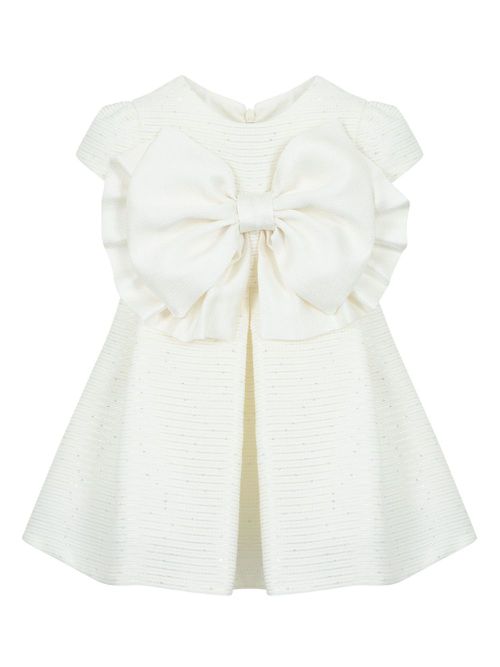 Oversized bow dress - White