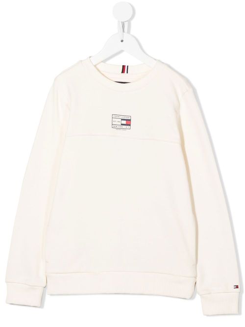 Logo-print organic-cotton sweatshirt - Neutrals