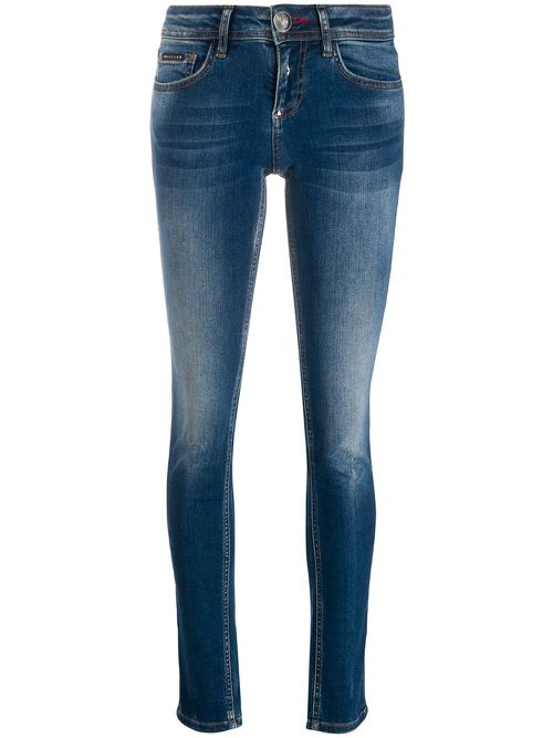 Statement slim-fit jeans - Blue