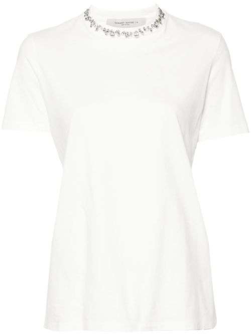 Short Sleeve T-shirt with Double Gold Star - Size S