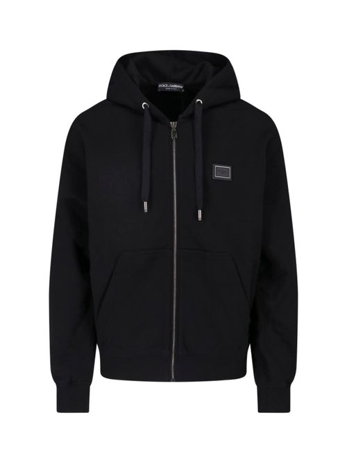 Zip-Up Cotton Hoodie