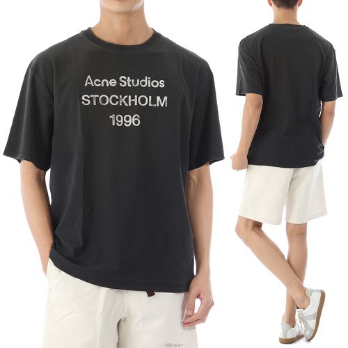 Women's Exford 1996 T-Shirt in Faded Black, Size Medium