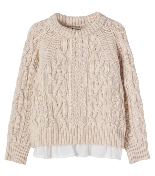 Echo layered wool-blend sweater