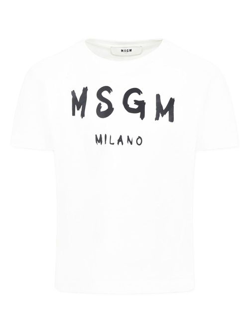 Logo-print cotton t-shirt - White