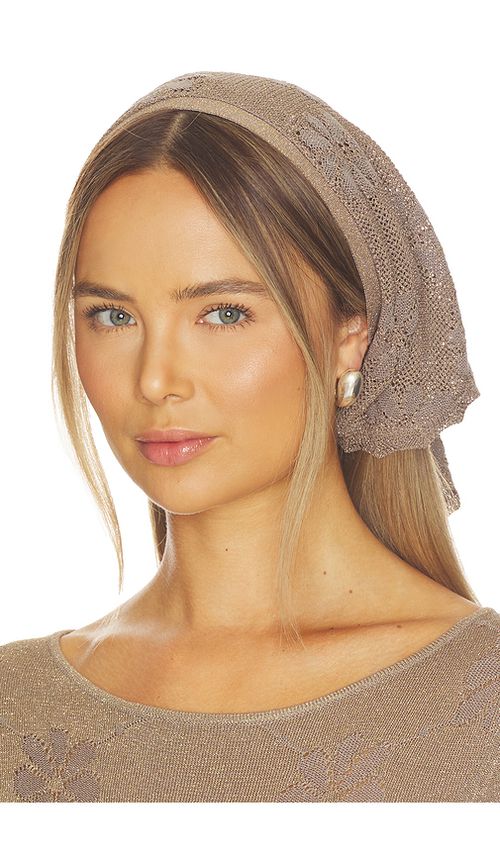 ASTA RESORT x REVOLVE Pointelle Bandanna in Taupe