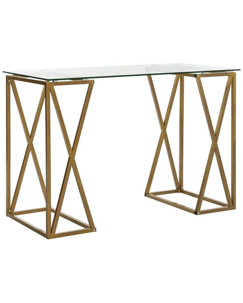 Theresa Glass Top Desk