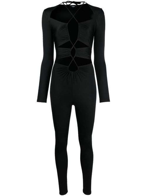 Cut-out detailing jumpsuit - Black