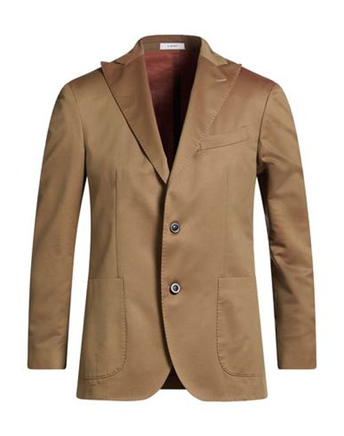 Man Blazer Camel Size 38 Wool, Cotton