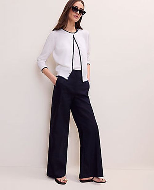 Ann Taylor Tipped Ann Cardigan