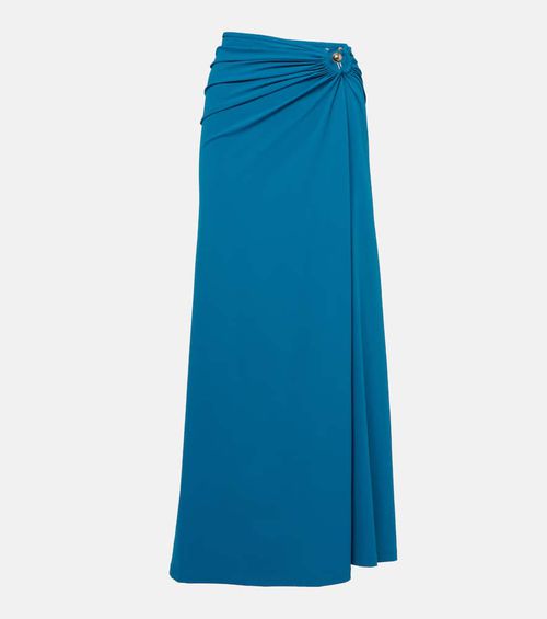 Orbit ruched maxi skirt