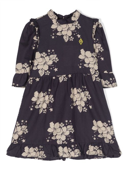 Tortoise Kids linen-blend dress - Blue