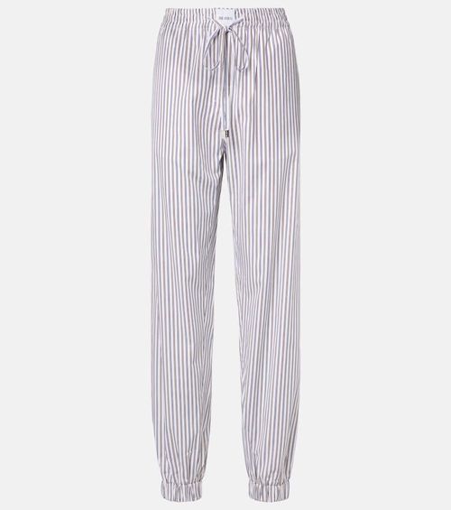 Striped cotton sweatpants