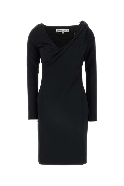 Drape Dress — Black