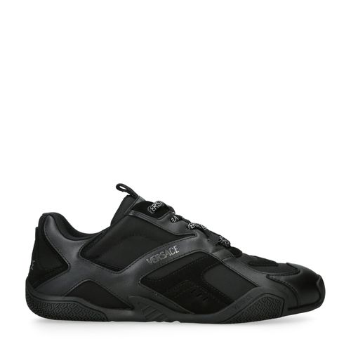 Versace Suede Low-Top Sneakers