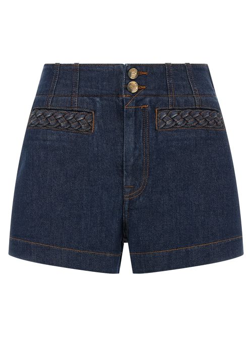 Aster Bermuda Shorts — Blue