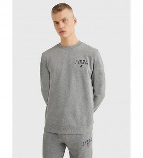 Tommy Hilfiger for man. UM0UM02878 Sweatshirt Round Neck grey (XL), Casual, Cotton, Long sleeve, Sustainable