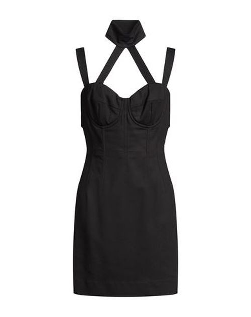 Woman Mini dress Black Size 10 Viscose, Elastane