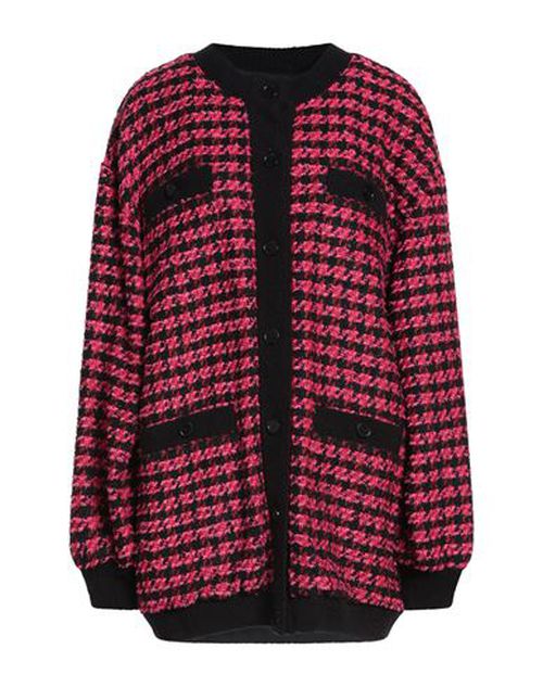 Woman Jacket Fuchsia Size 2 Cotton, Acrylic, Polyester, Wool, Viscose