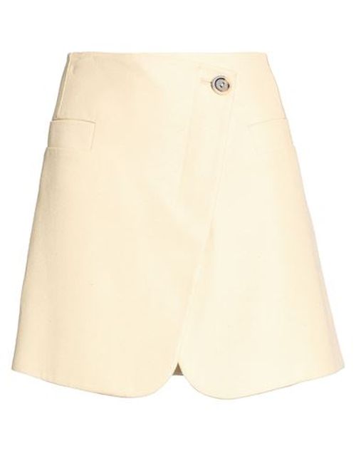 Woman Mini skirt Beige Size 6 Cotton