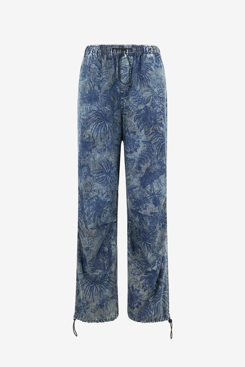 Floral-print Sports Pants