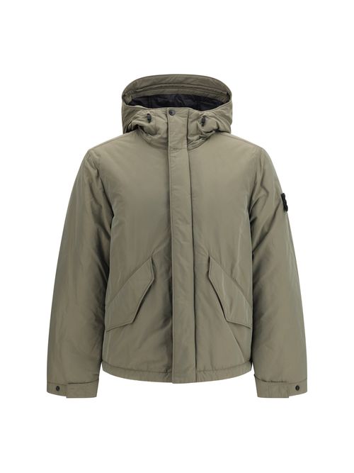 Padded Micro Twill Jacket — Green