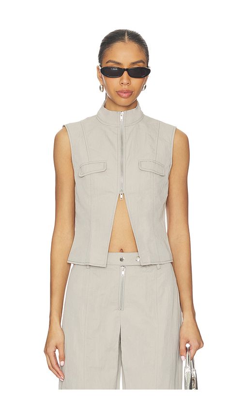 BY.DYLN Tasha Vest in Grey. L. Also in XS, S