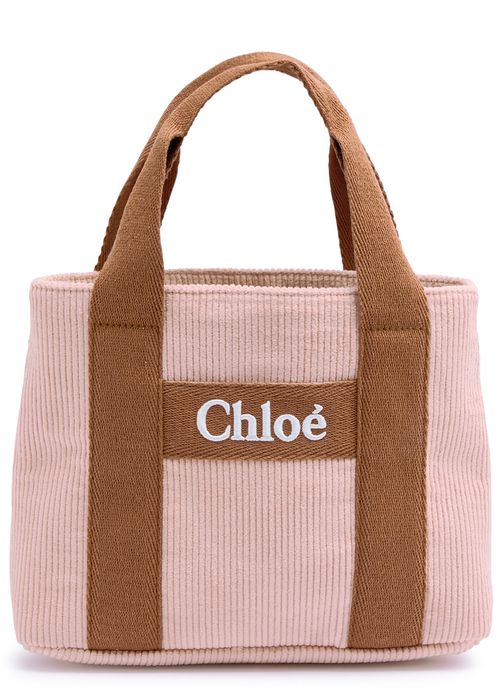 Kids Logo Corduroy top Handle bag - Pink - One