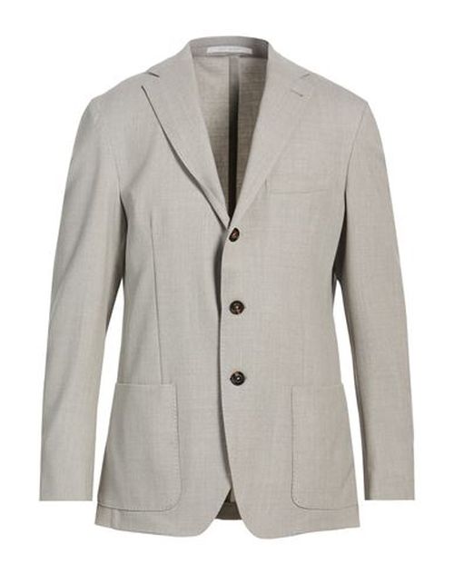 Man Blazer Light grey Size 38 Wool, Elastane