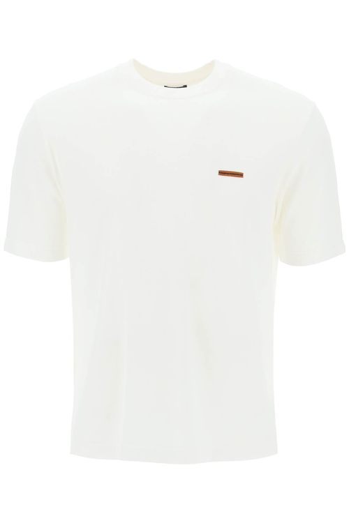 -T Shirt In Piquet Di Cotone-Uomo