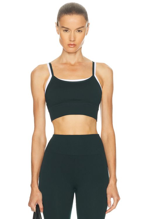 THE UPSIDE Form Seamless Maddie Sports Bra in Green - Green. XS also in S