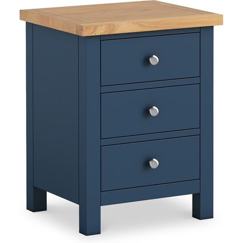 Farrow XL Bedside Table | Grey, Cream, White & Navy Blue | Roseland