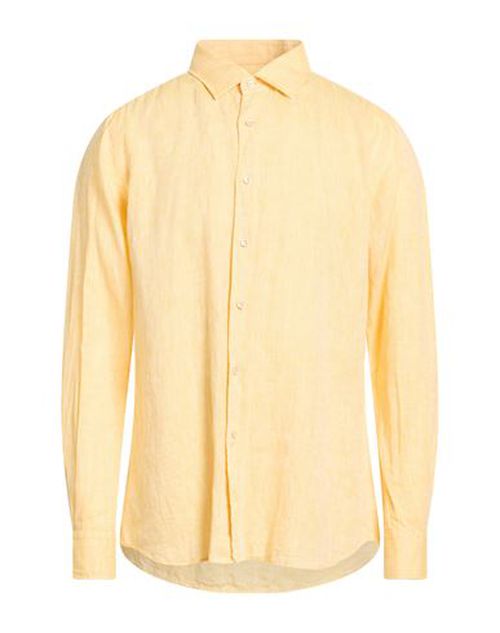 By Slowear Man Shirt Yellow Size 15 ¾ Linen