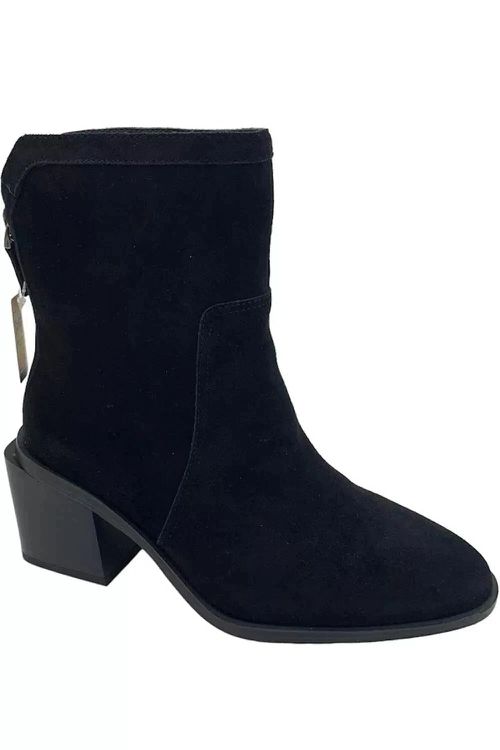 Men's Kortimy Boots M Black Suede Pointed Toe Bootie HAWK95