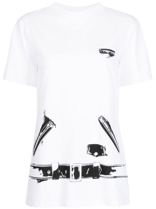 Graphic-print short-sleeve T-shirt - Black