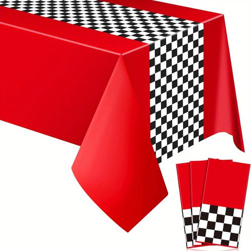 TEMU Car Birthday Party Supplies Racing Party Decorations Road Tablecloth Table Runner Table Covers For Kids Boy Car Theme Birthday Party, 54 X