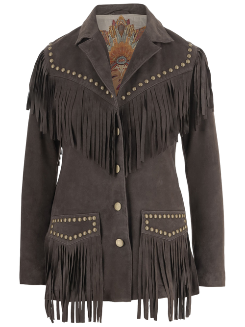 Suede Fringed Jacket