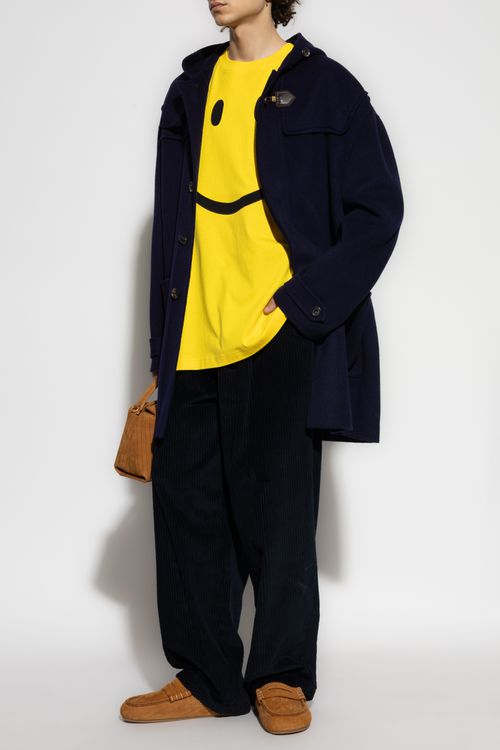 Wool Coat, Men's, Navy Blue