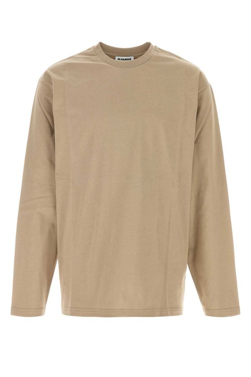 Cotton T-Shirt — Beige