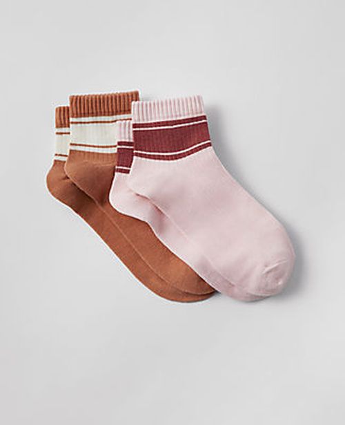 Ann Taylor Striped Ankle Sock Set