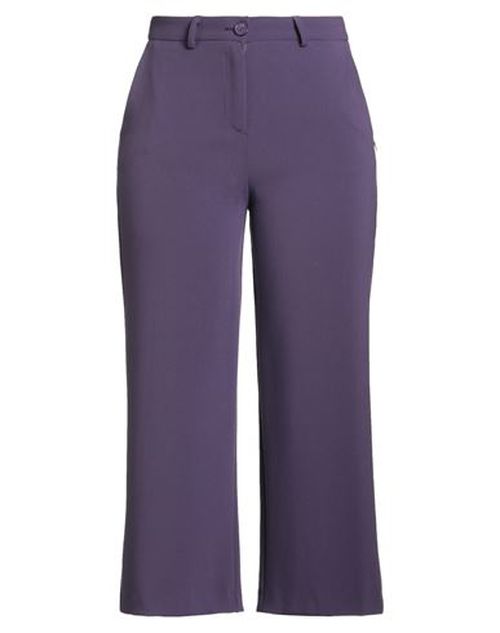 Même Road Woman Pants Purple Size 10 Polyester, Rayon, Elastane