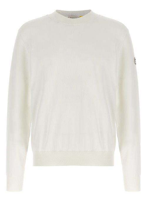 Cotton Crewneck Sweater — White