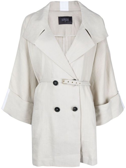 Double-breasted trench coat - Brown