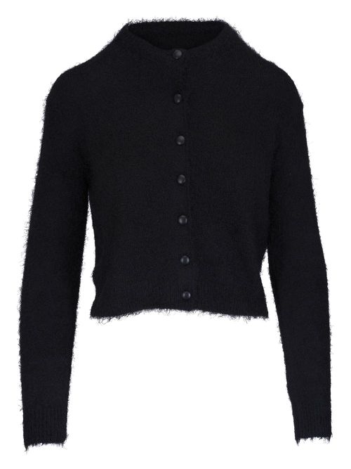 KHAITE brushed cardigan - Black