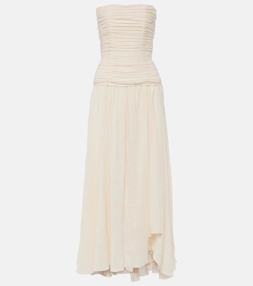 sachin and babi light blue dress Staud | Staud Hightide cotton-blend maxi dress