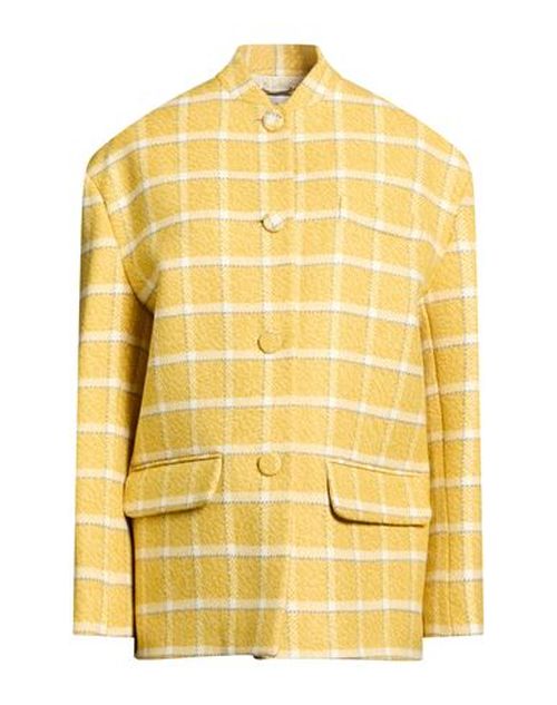 Woman Jacket Yellow Size 10 Virgin Wool