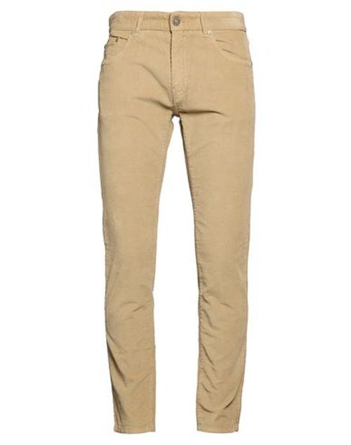 Man Pants Mustard Size 32 Cotton, Elastane