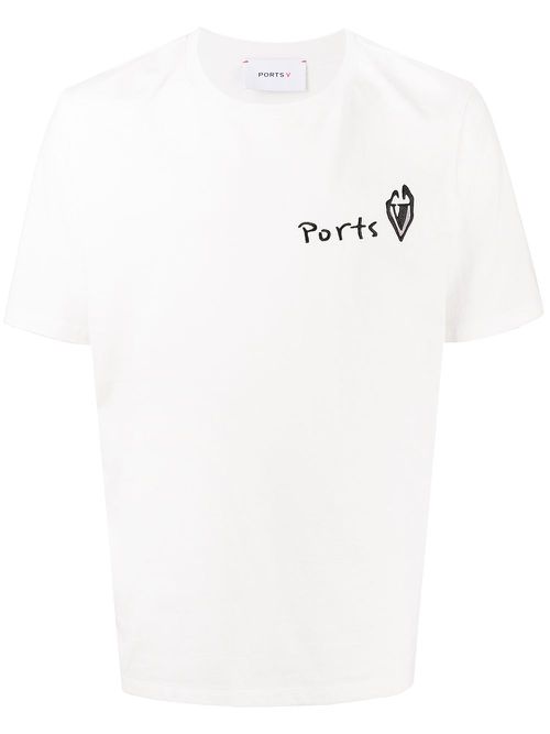 Logo-print short-sleeved T-shirt - White